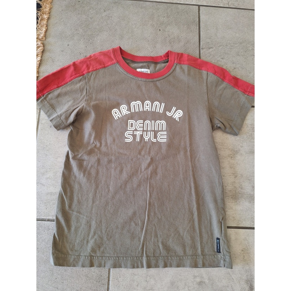 Armani Junior Red and Tan Kids Tee Size‎ 10A